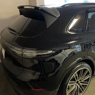 For Porsche Cayenne 2018+ FORGED Carbon Fiber Rear Roof Window Spoiler Wing Lip - Image 1 of 4