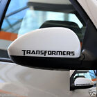 Car Sticker Transformers Word 6.5'' Motorcycle Vinyl Wing Mirror Decal Tf22 2Pcs