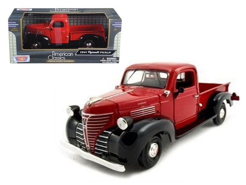 Coche modelo Plymouth 1941 camioneta roja 1/24 diecast de Motormax Foto 1 de 1