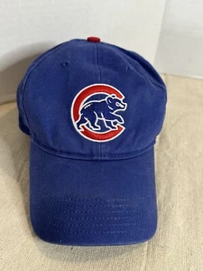 Chicago Cubs MLB Logo Hat Cap Adult Size Blue Strapback OSFA Genuine Merchandise - Picture 1 of 4