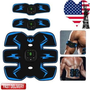 EMS Stomach Muscle Trainer Abdominal Muscle Stimulator Electric Fitness Wireless - Picture 1 of 17