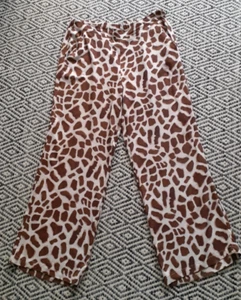 MORE&MORE weite Hose Gummizug Gr. 42 XL Beige Braun Giraffenprint wie neu - Bild 1 von 5