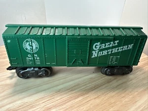 CLASSIC POSTWAR MARX O GAUGE GREAT NORTHERN GN 34178 GREEN EIGHT WHEEL BOX CAR - Picture 1 of 20