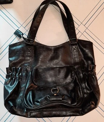 Bolso de hombro grande BILLABONG, bolso de mano, carcasa de polivinilo negro Foto 1 de 4