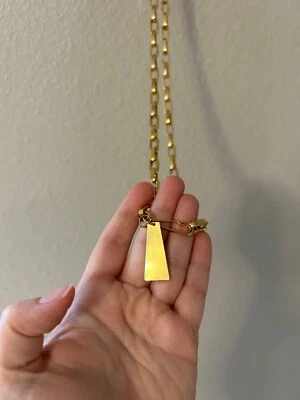 Cadena de cuerpo de latón vintage - 35" Foto 1 de 4