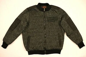 Ministry Of Fashion Size S Small Black Jacket Youth Full Zip Elbow Patch Pockets - Picture 1 of 6