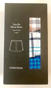 Nordstrom Trim Fit Woven Button Fly Boxer Shorts - Size 40 - NWT - Picture 1 of 4