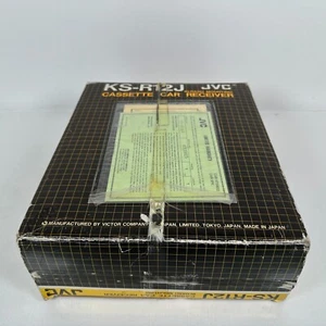 Vintage New In Box JVC KS-R12J AM/FM Cassette Car Radio New Old Stock - Picture 1 of 9