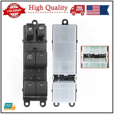 Interruptor de control de ventana eléctrica delantero izquierdo para Nissan Xterra Frontier 2005-2006 4,0 L Foto 1 de 4