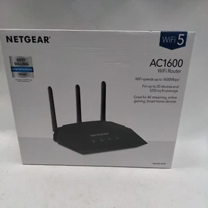 NETGEAR R6330 AC1600 up to 1600 Mbps Dual-Band WiFi Wireless Router - Black  - Picture 1 of 5