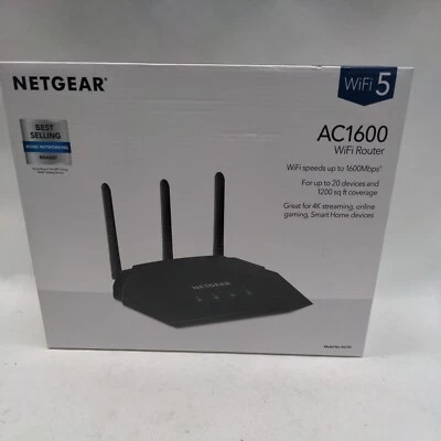 NETGEAR R6330 AC1600 up to 1600 Mbps Dual-Band WiFi Wireless Router - Black  - Image 1 of 4