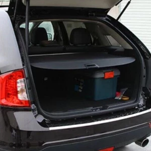 Cubierta de seguridad para maletero de carga trasera negra para Ford Edge 2009-2014 escudo retráctil - Imagen 1 de 2