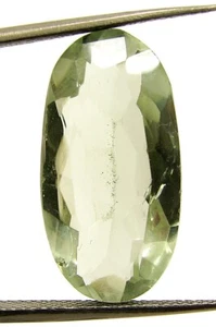 Pierre précieuse améthyste verte naturelle 12,50 ct pierre précieuse coupe ovale fil d'emballage pierre - 13768 - Photo 1/2
