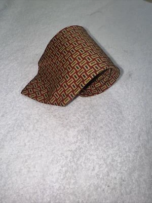 "Corbata de seda italiana de diseñador COACH para hombre geométrica roja verde azul nueva sin etiquetas 3,75"" W" Foto 1 de 4