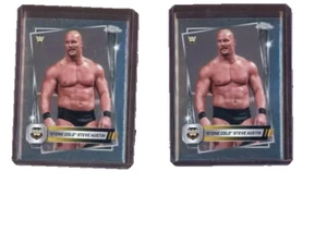 Lot Of (2) 2025 Topps WWE Wrestling Chrome Refractor Stone Cold Steve Austin - Picture 1 of 1