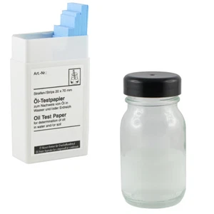Fittingteile Öl-Testpapier für Nachweis von Öl in Wasser oder Erdreich -Testglas - Picture 1 of 4