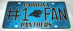 Carolina Panthers #1 Fan Nummernschild offiziell lizenziert NFL Merchandise - Bild 1 von 1