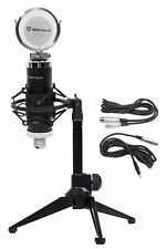 Rockville RCM03 PC Gaming Twitch Microphone Streaming Recording Game Mic+Tripod
