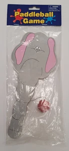 9" Madera Paddle Ball Elefante Paddleball Juego NUEVO Precintado - Imagen 1 de 2