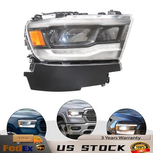 Right Headlight For 2019-2020 2021 Dodge Ram 1500 Passenger Side Led Headlamp - Picture 1 of 19