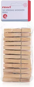 Juego de 24 clavijas de madera estándar Russel - Imagen 1 de 2