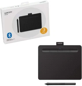 Wacom Intuos Wireless Graphics Tablet 3 Bonus Software Black 10.4"x 7.8" NEW - Picture 1 of 6
