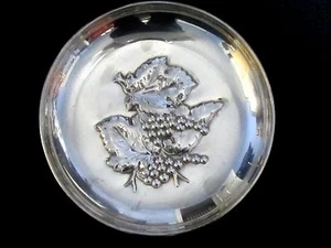 Schale Sterlingsilber Trauben und Blätter - Bild 1 von 4