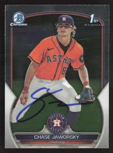 Chase Jaworsky Signed 2023 1st Bowman Draft Chrome # BDC-45 Houston Astros 2 - Picture 1 of 2