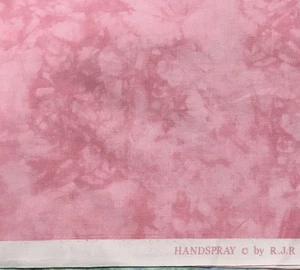 Pink Handspray RJR 17” X 44” Batik 100% cotton fabric #B130 - Picture 1 of 2