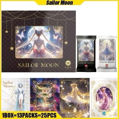 Jogo de cartas colecionáveis Sailor Moon 13 pacotes caixa CCG de colecionador Kyoto Society novo - Imagem 1 de 4