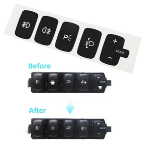 Pour Fiat Croma Interrupteur antibrouillard autocollant sticker solution de rest - Picture 1 of 9
