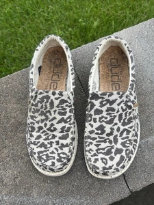 Hey Dude Misty Woven Cheetah Gray Shoes Women 8 (PC822) - Picture 1 of 2