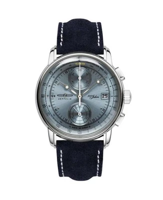 ZEPPELIN Hombre Analógico Cuarzo Informal Reloj Clásico Vestido Esfera Azul Impermeable Redondo Foto 1 de 4