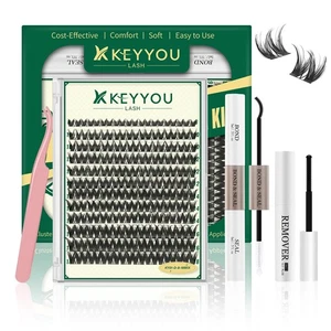 DIY Lash Extension Kit KEYYOU LASH 144pcs 8-18MIX Lash Clusters Eyelash Exten... - Picture 1 of 7