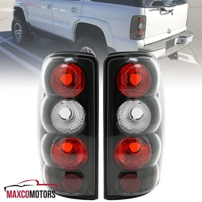 Black Tail Lights Fits 2000-2006 Chevy Suburban Tahoe GMC Yukon XL Brake Lamps Foto 1 de 4
