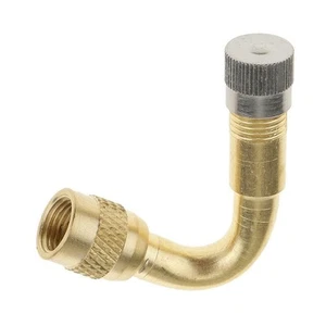 Adattatori prolunga valvola pneumatici ruota oro 4pz 45 gradi per auto camion ca - Picture 1 of 12