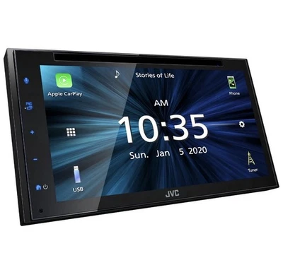 JVC KW-V660BT Bluetooth Reproductor de CD/DVD/USB Apple CarPlay Android Automático 6.75" Foto 1 de 4