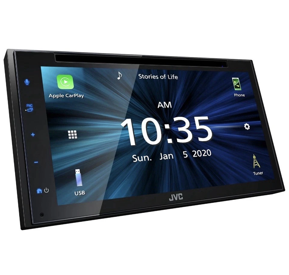 JVC KW-V660BT Bluetooth Reproductor de CD/DVD/USB Apple CarPlay Android Automático 6.75" Foto 1 de 4