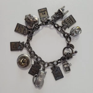 Sweet Romance ~ Dream Charm Bracelet Vintage Cat Mouse Shelly Cooper - Picture 1 of 11