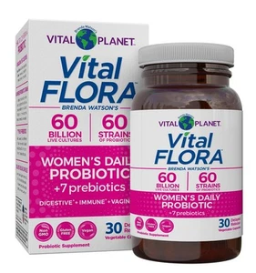 - Probiótico diario para mujer Vital Flora 60 mil millones de UFC, 60 cepas diversas, 7 O... - Imagen 1 de 6