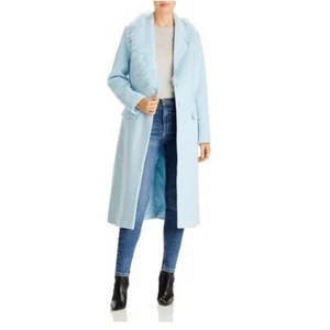 Aqua Womens Feather Jacket Trench Coat Size Small - Picture 1 of 7