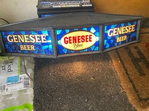 Vintage Genesee Bier Kunststoff Wand beleuchtet Bier Schild 28" lang - Bild 1 von 12