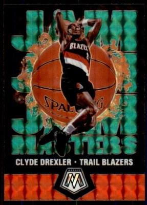 2019-20 Mosaic Jam Masters Green Mosaic Prizm Clyde Drexler Portland Trail - Image 1 of 2