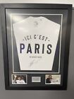 Lionel Messi Framed Signed Autograph Paris Saint-Germain Shirt Psa Icons Coa