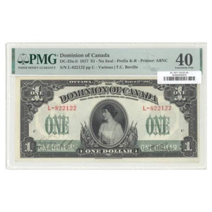 $1 1917 DC-23a-ii Various-Boville Prefix L PMG EF-40 - Picture 1 of 2