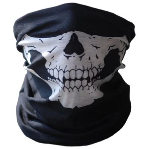 BRAGA DE CALAVERA BLANCA PARA CUELLO Y CARA MOTO BICICLETA FRIO DESDE ESPAÑA - Imagen 1 de 11