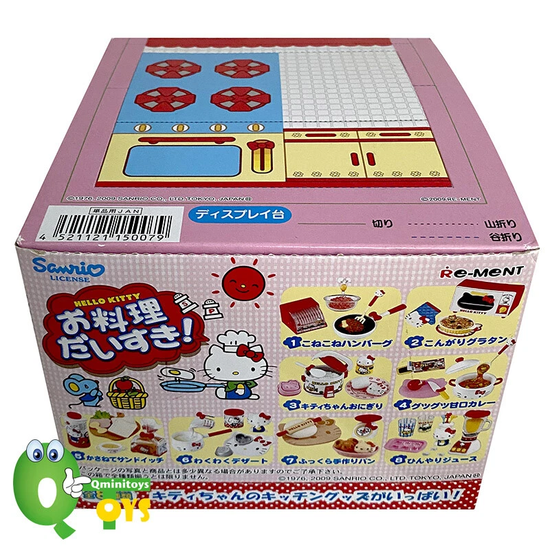 RARE 2009 Re-Ment Hello Kitty I Love Cooking Full Set of 8 Pcs