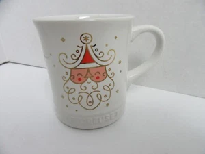 Le Creuset Coffee Mug Holiday Santa Claus White 40L 14 Oz - Picture 1 of 5