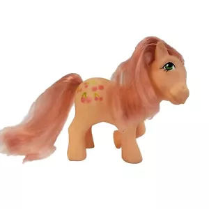 Vintage G1 1982 My Little Pony Cherries Jubilee Pony Cherry Pink MLP Toy Horse - Picture 1 of 10