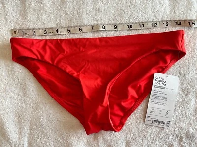 Athleta NWT XS 0 2 Vermilion Orange Clean Medium SEAT Bottom Bikini Swim 383979 - Image 1 of 4